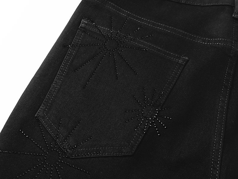 VALABASAS Black Starburst Embellished Jeans