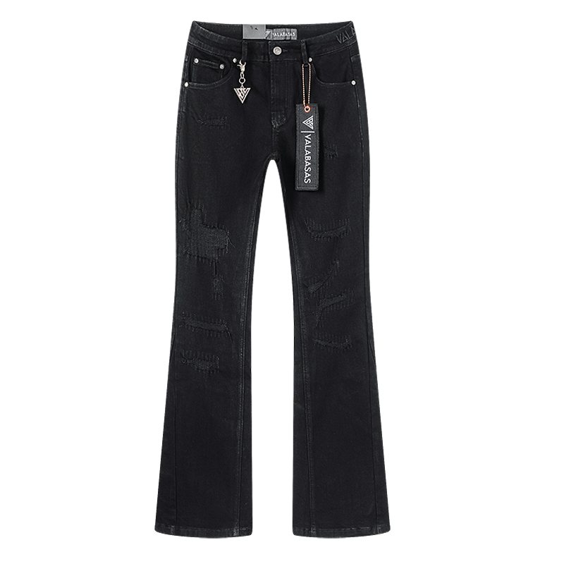 VALABASAS Distressed Flared Jeans