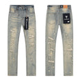 VALABASAS Light Blue Distressed Repair Jeans