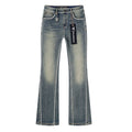 VALABASAS Washed Blue Flared Jeans