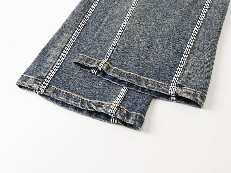 VALABASAS Washed Blue Flared Jeans
