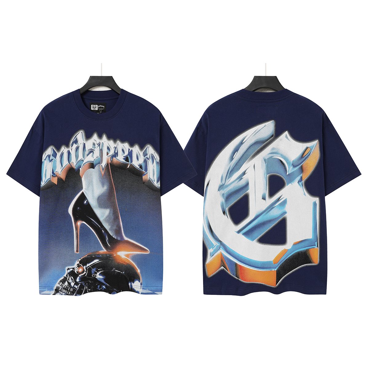 Godspeed High-Heel Skull Graphic T-Shirt