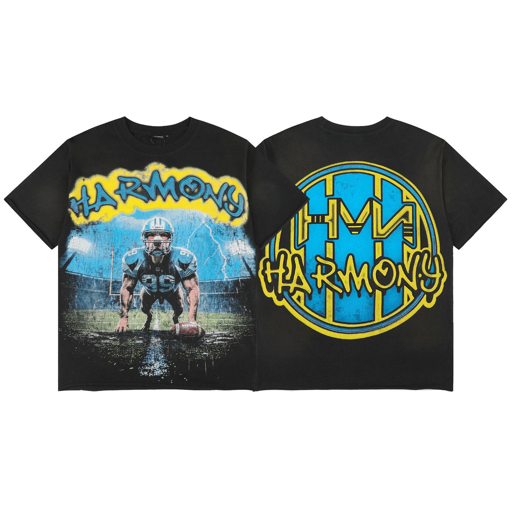 HARMONY Football Graphic T-Shirt