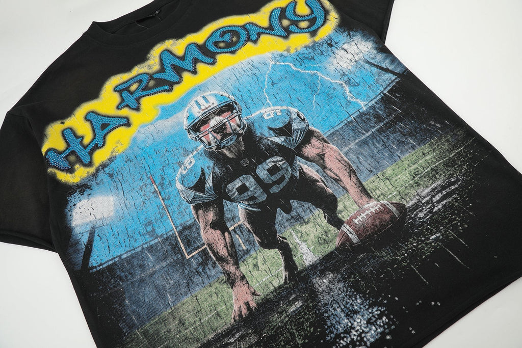 HARMONY Football Graphic T-Shirt