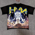 HARMONY Washed Black Rhinestone Graphic T-Shirt