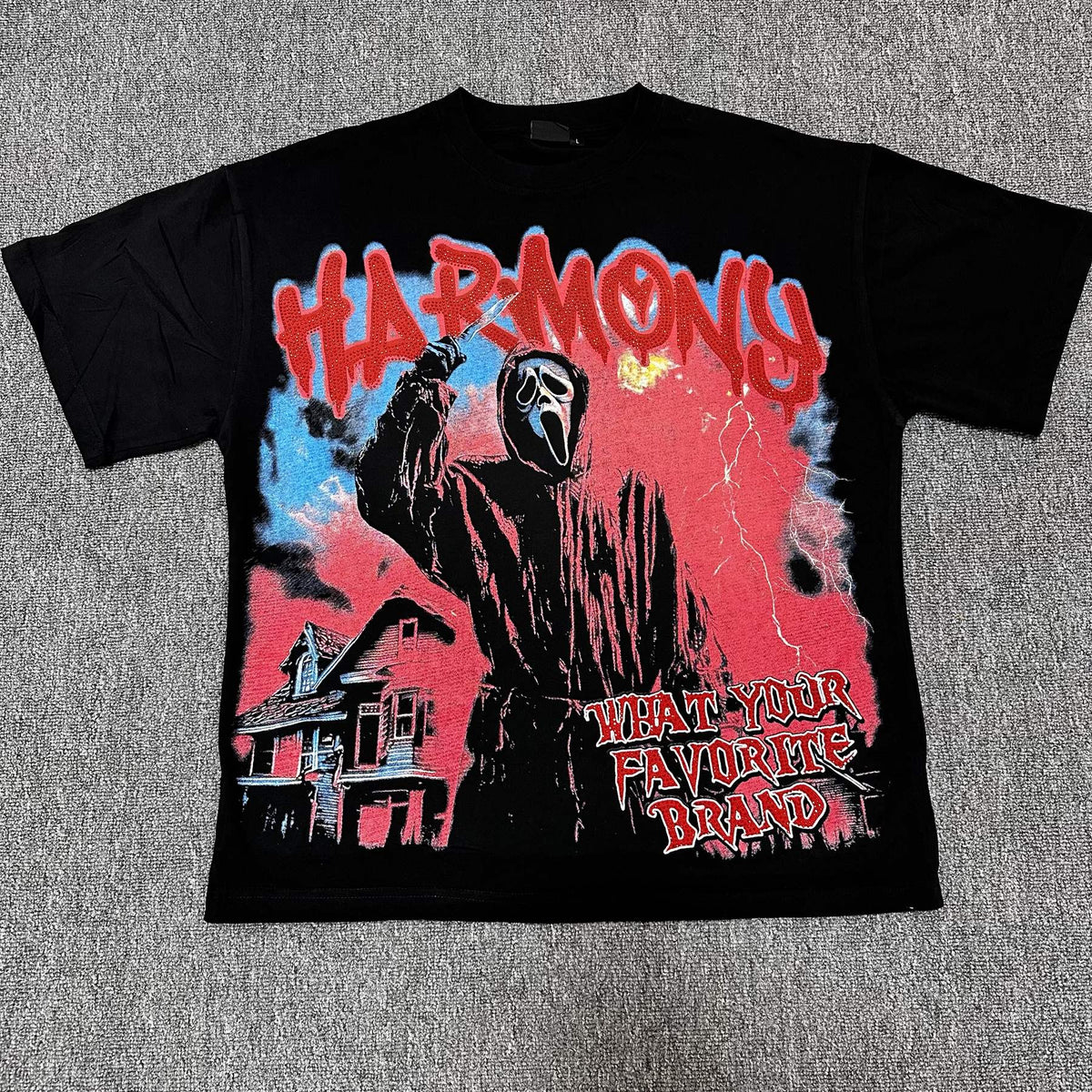 HARMONY Horror Graphic Short-Sleeve T-Shirt