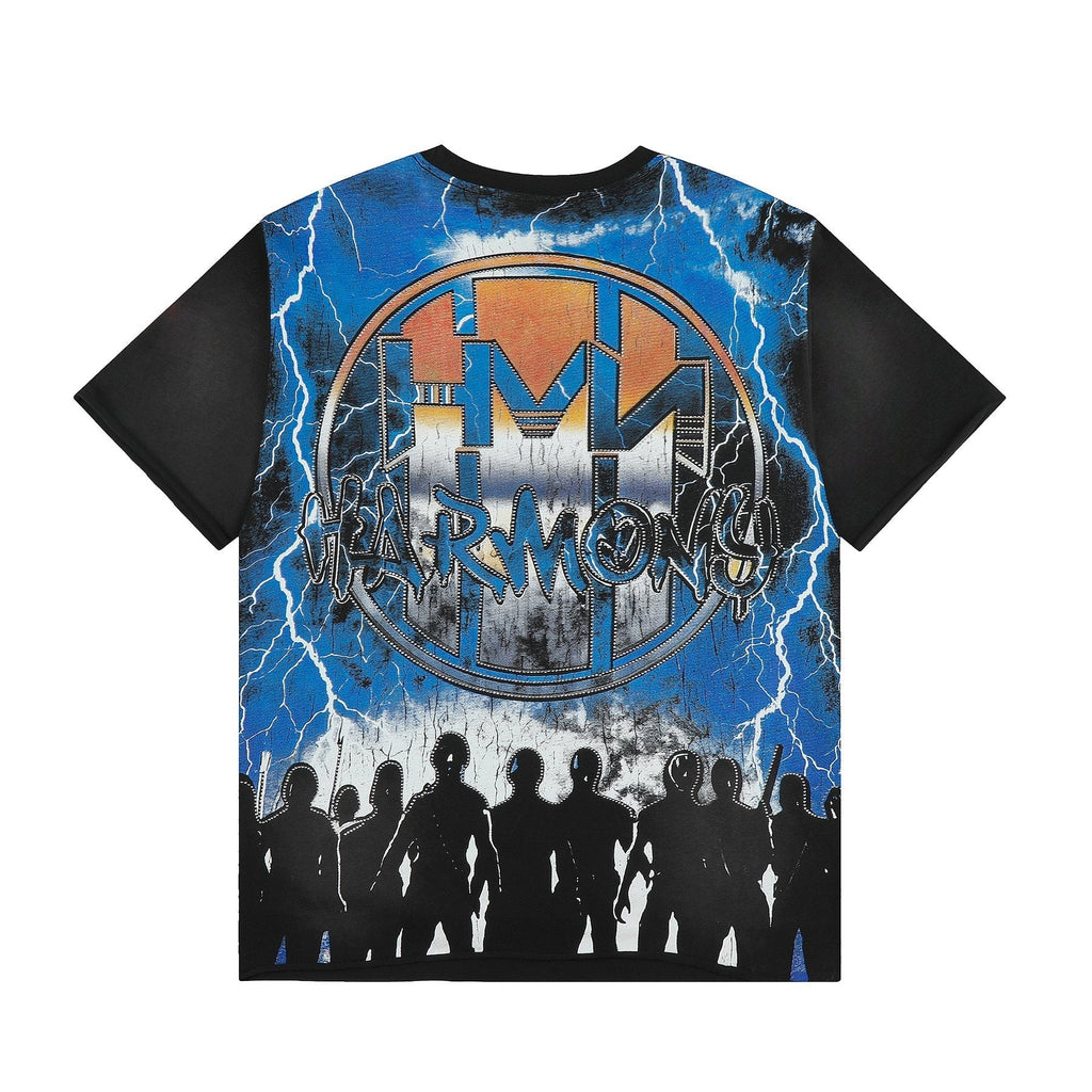 HARMONY Distressed Hem Graphic T-Shirt