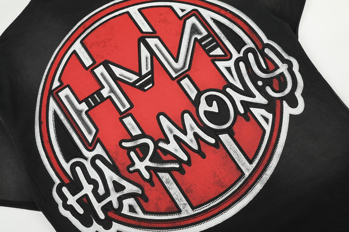 HARMONY Boxing Skeleton Graphic T-Shirt
