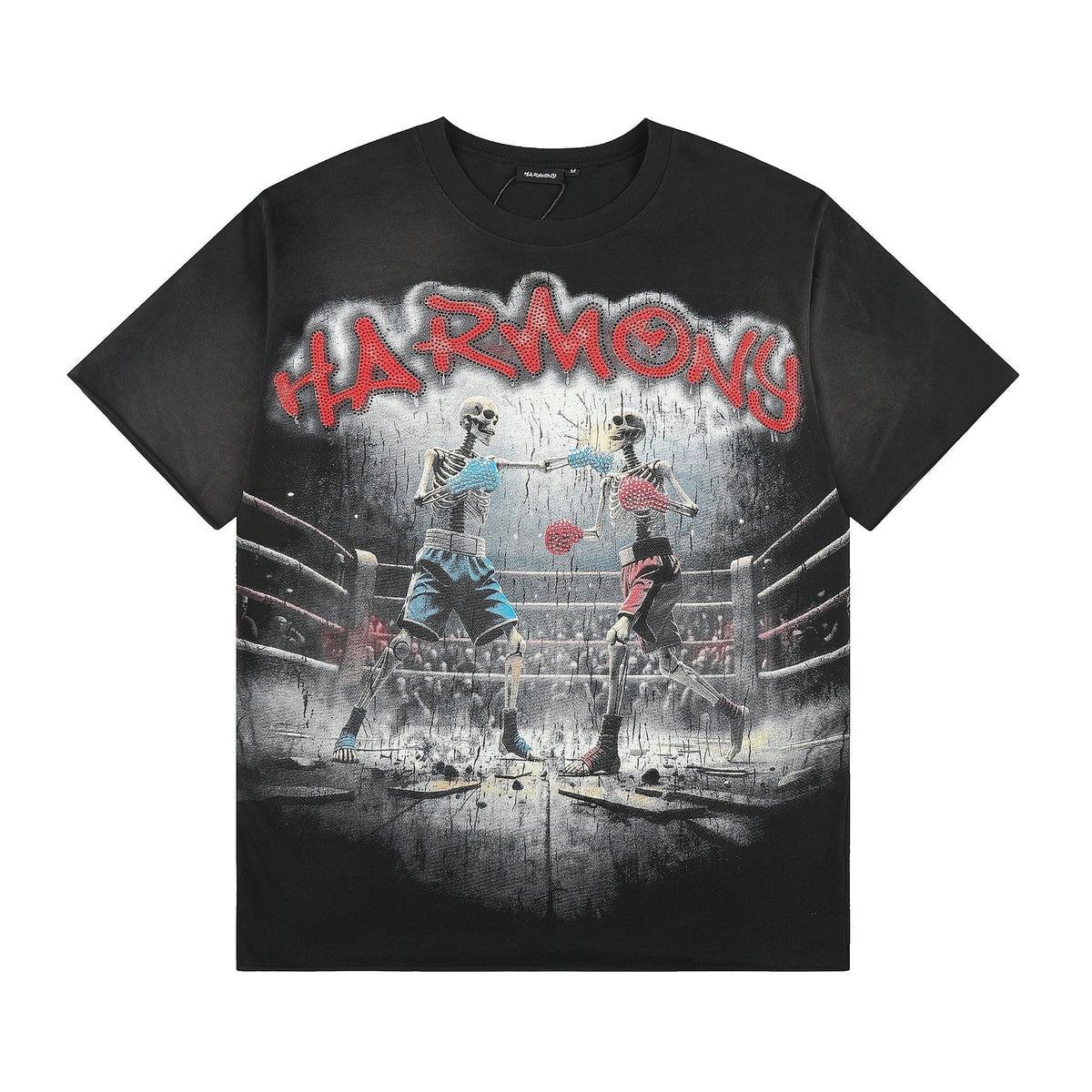 HARMONY Boxing Skeleton Graphic T-Shirt