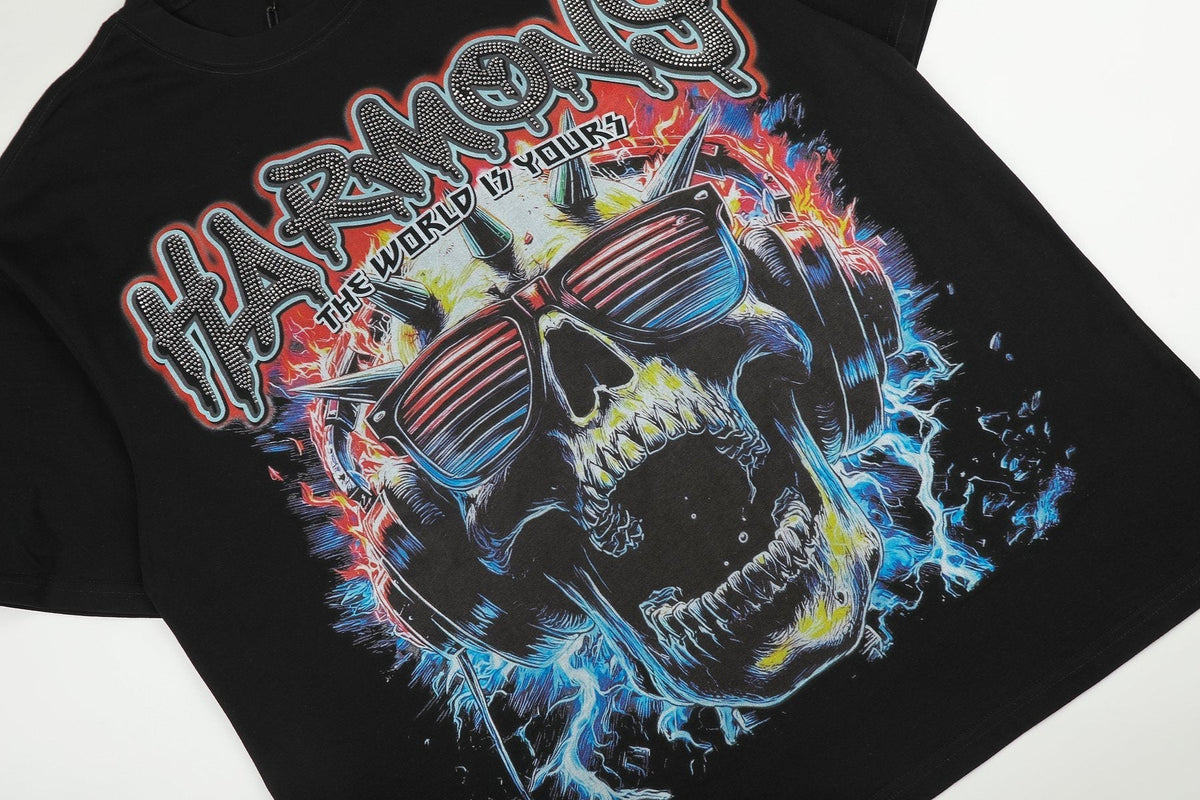 HARMONY Skull Graphic Short-Sleeve T-Shirt