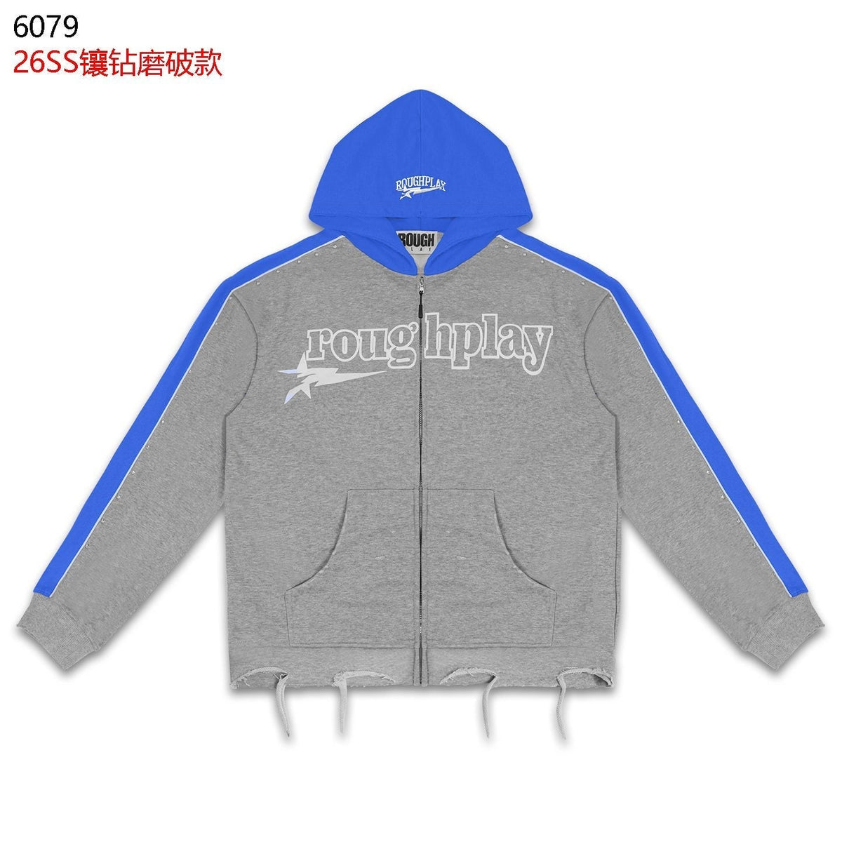 Rough Play Lightning Colorblock Zip Hoodie