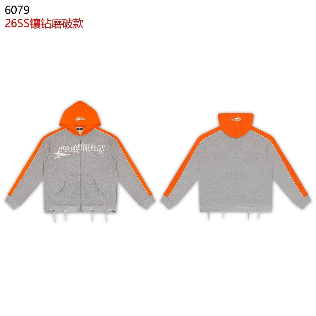 Rough Play Lightning Colorblock Zip Hoodie