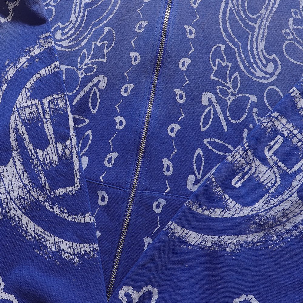 VALE USA Paisley Print Zip Hoodie