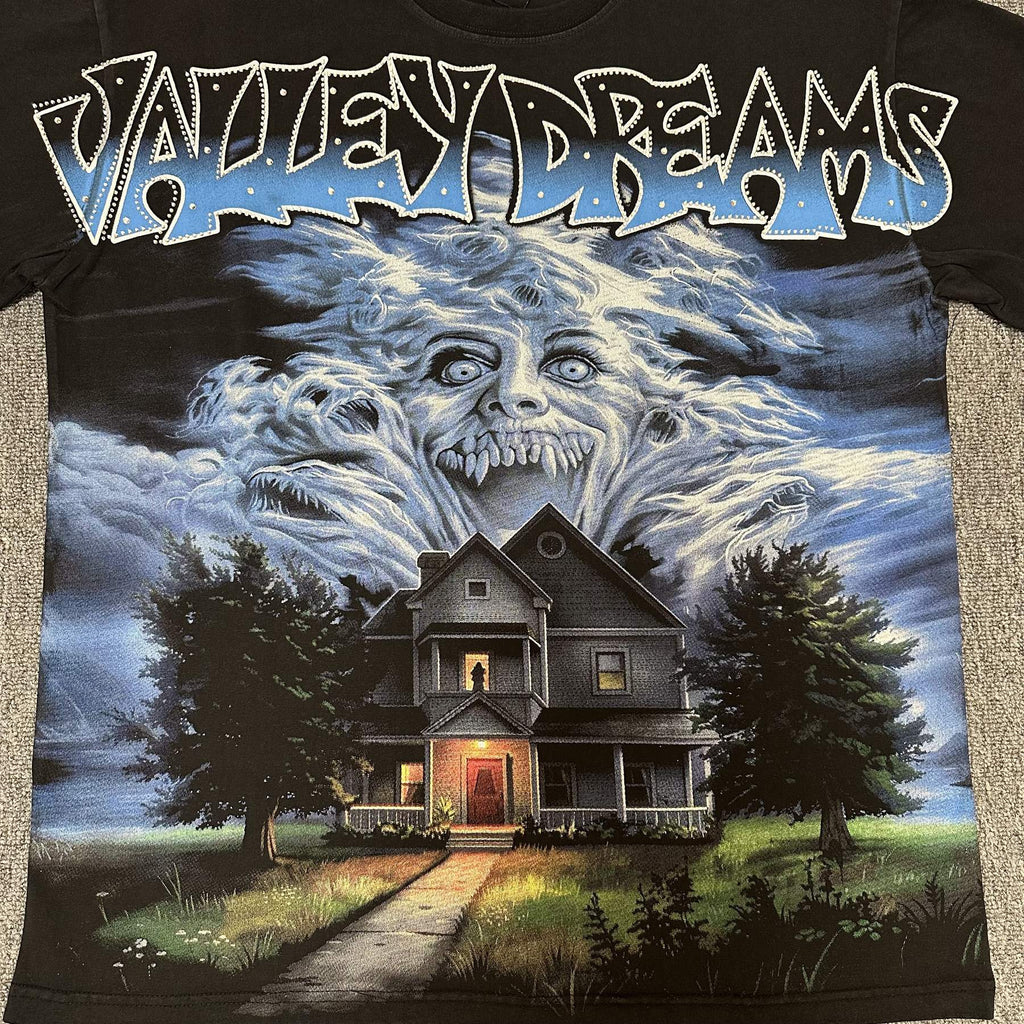 VALE USA Valley Dreams Haunted House Graphic T-Shirt