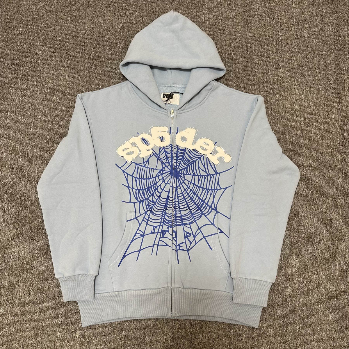 Sp5der Spiderweb Graphic Zip Hoodie