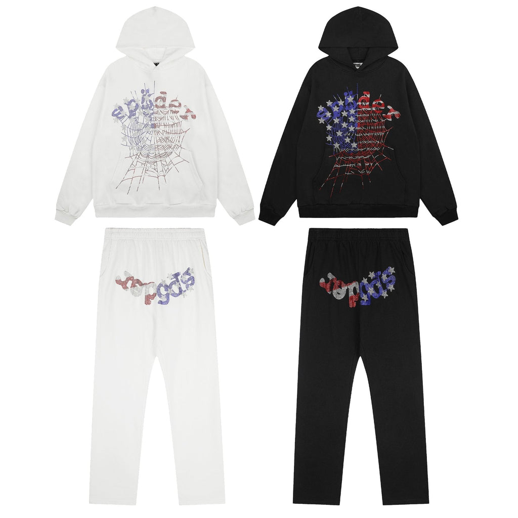 Sp5der Rhinestone Web Graphic Matching Set