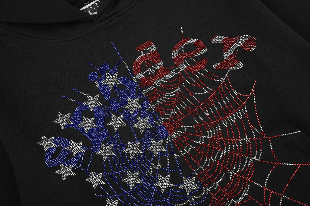 Sp5der Rhinestone Web Graphic Matching Set