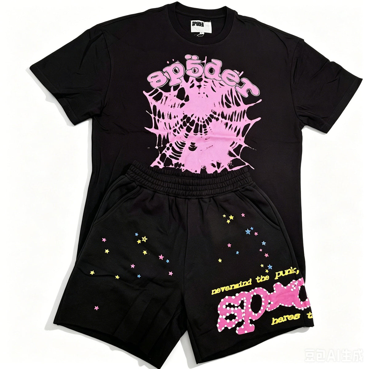 Sp5der Star & Spider Graphic Short-Sleeve Set