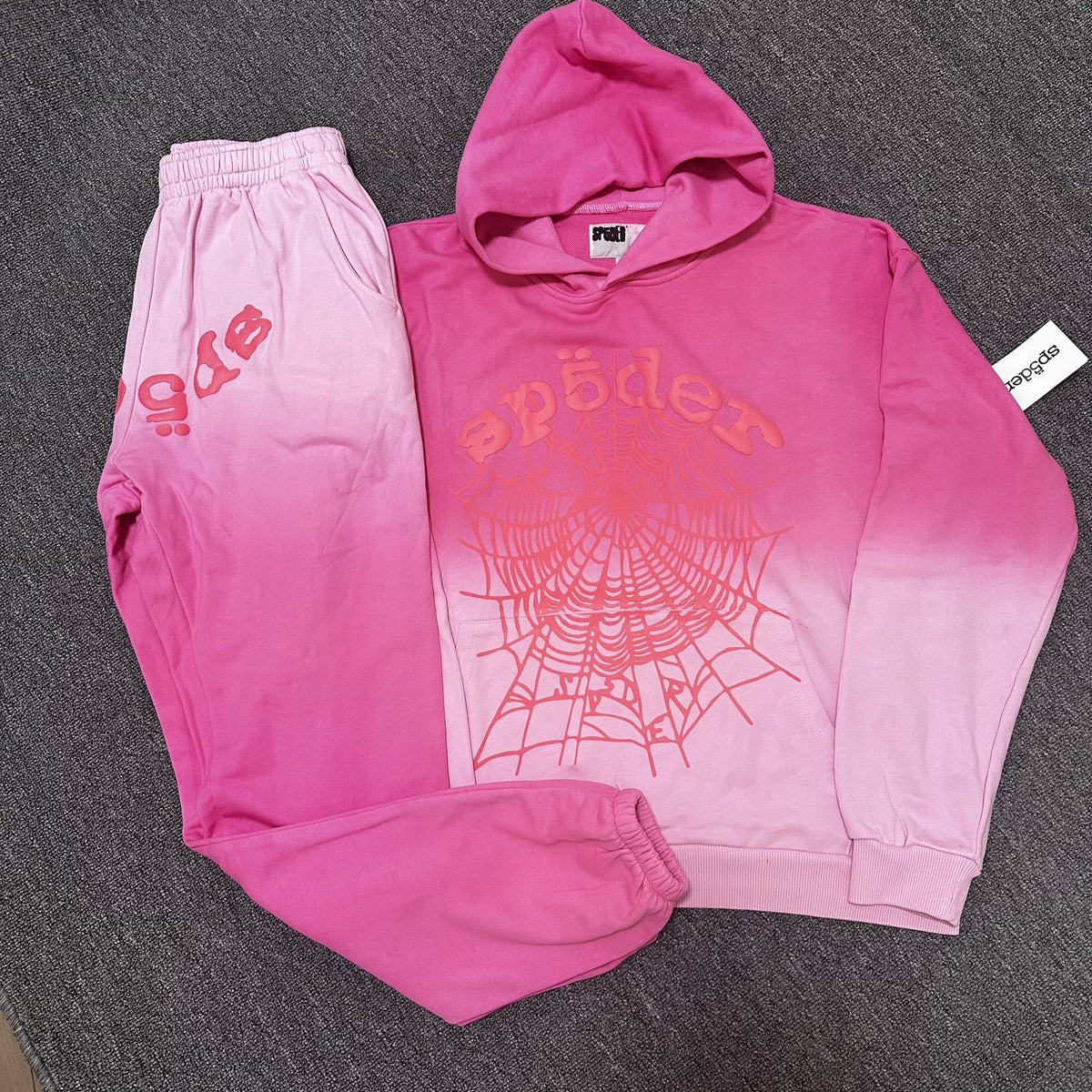 Sp5der Spider Web Hoodie & Sweatpants Set