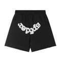 Sp5der Black Graphic Shorts