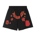 Sp5der Black Red & Yellow Graphic Shorts