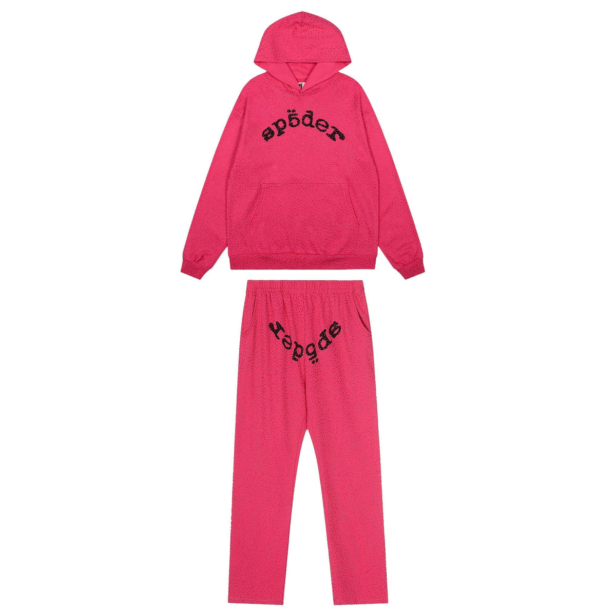 Sp5der Arched Graphic Hoodie & Pants Matching Set