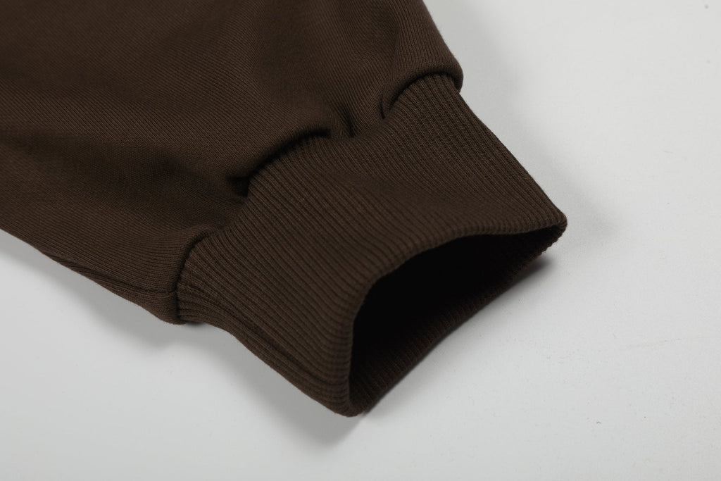 Sp5der Brown Spiderweb Hoodie & Sweatpants Matching Set