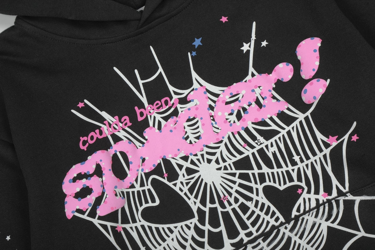 Sp5der Spider-Web Graphic Hoodie & Jogger Matching Set