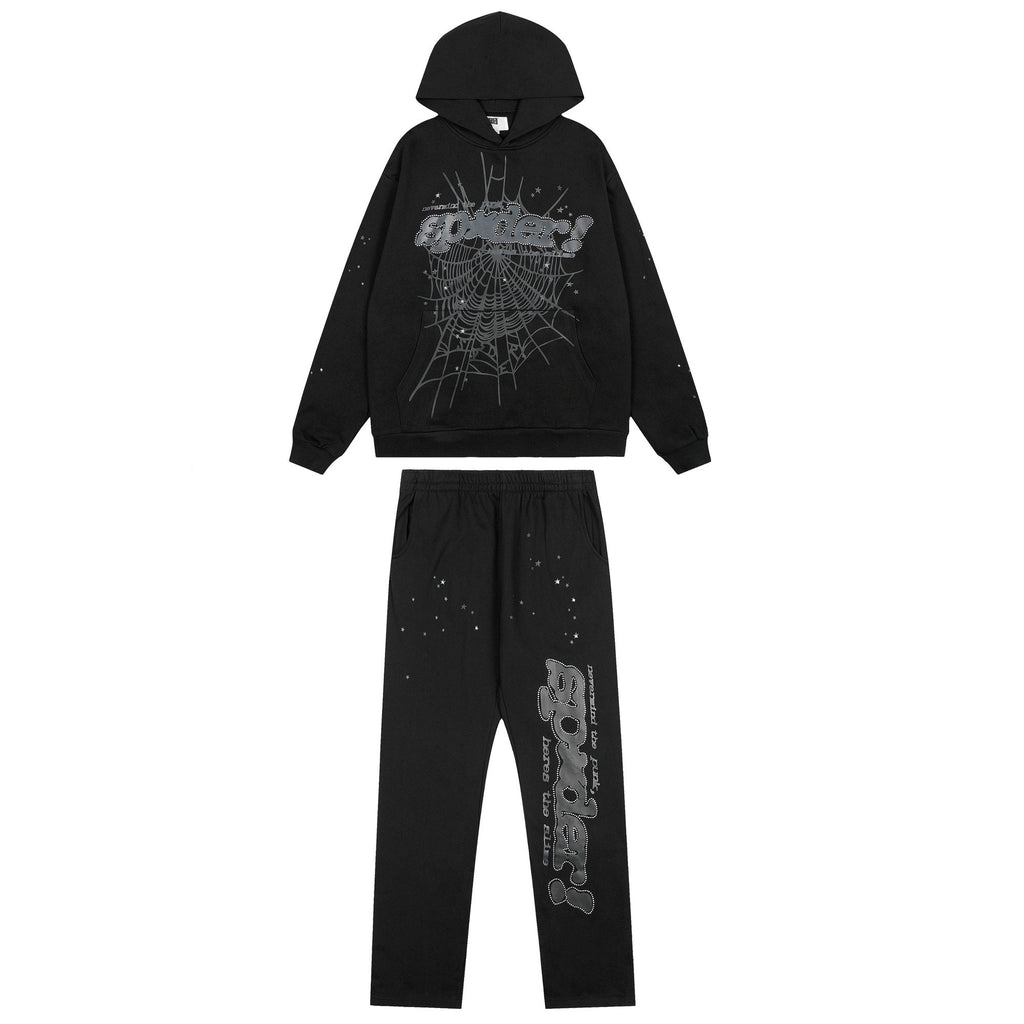 Sp5der Web Star Graphic Hoodie & Sweatpants Set