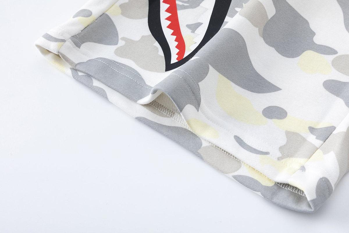 BAPE Shark Mouth Camouflage Shorts