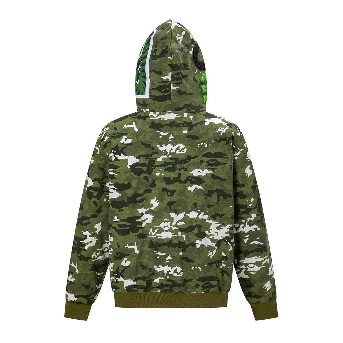 BAPE Shark Face Digital Camo Zip Hoodie