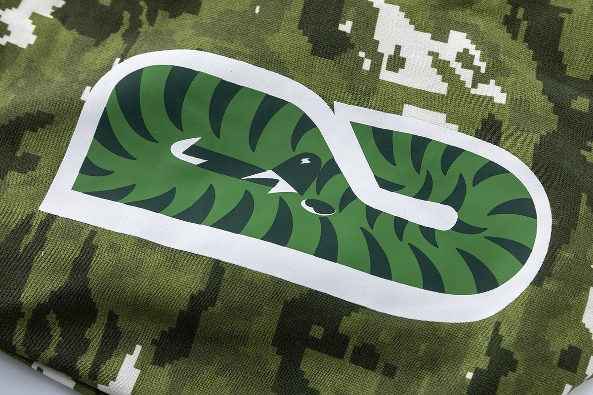 BAPE Shark Face Digital Camo Zip Hoodie