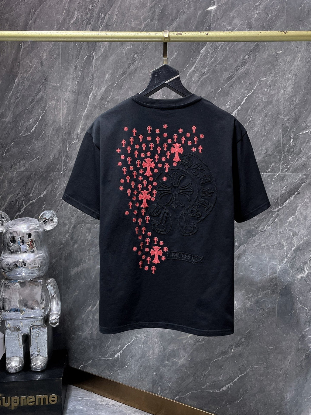Chrome Hearts Cross Floral Graphic T-Shirt