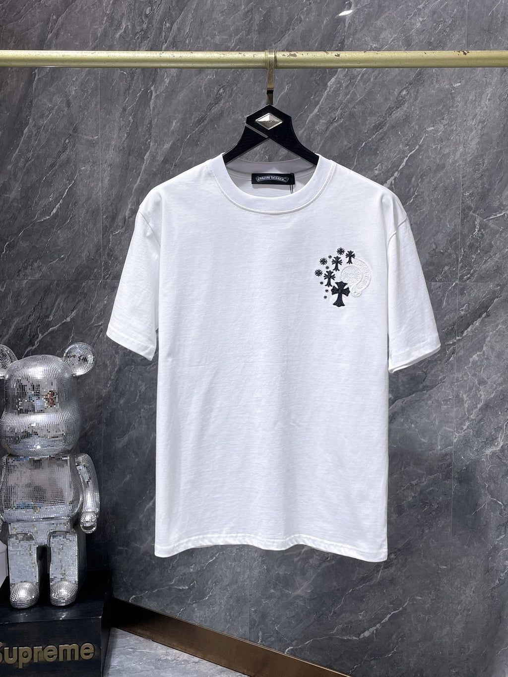 Chrome Hearts Cross Floral Graphic T-Shirt