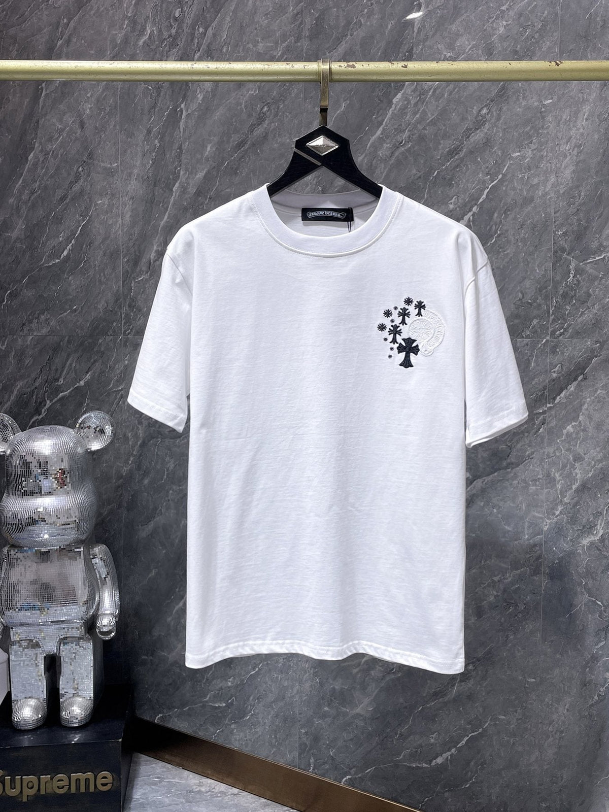 Chrome Hearts Cross Floral Graphic T-Shirt