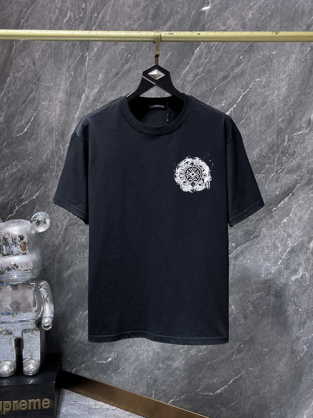 Chrome Hearts Cross Floral Back Graphic T-Shirt