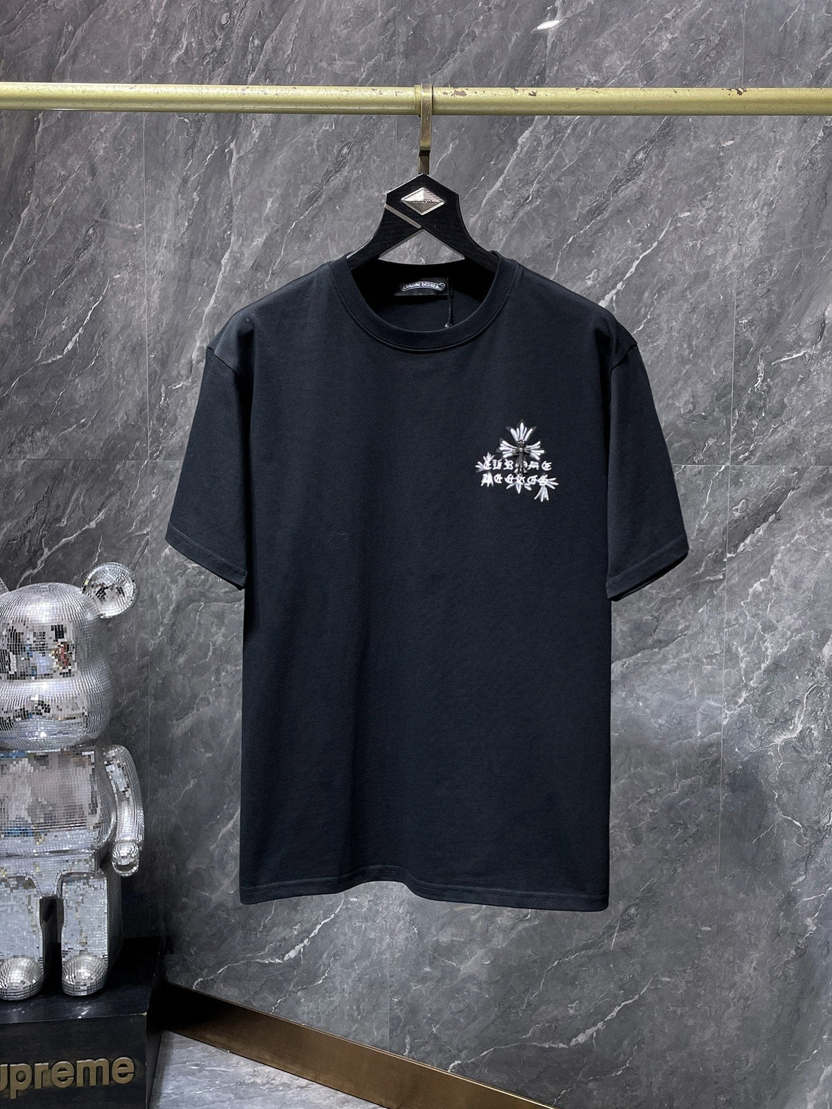Chrome Hearts Floral Cross USA Graphic T-Shirt