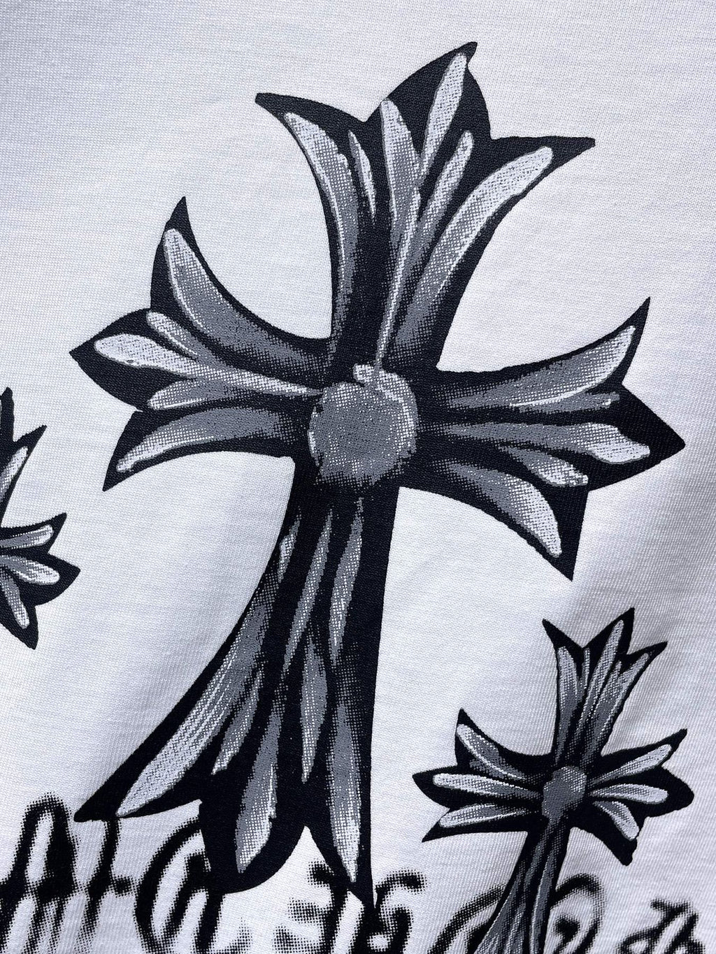 Chrome Hearts Floral Cross USA Graphic T-Shirt