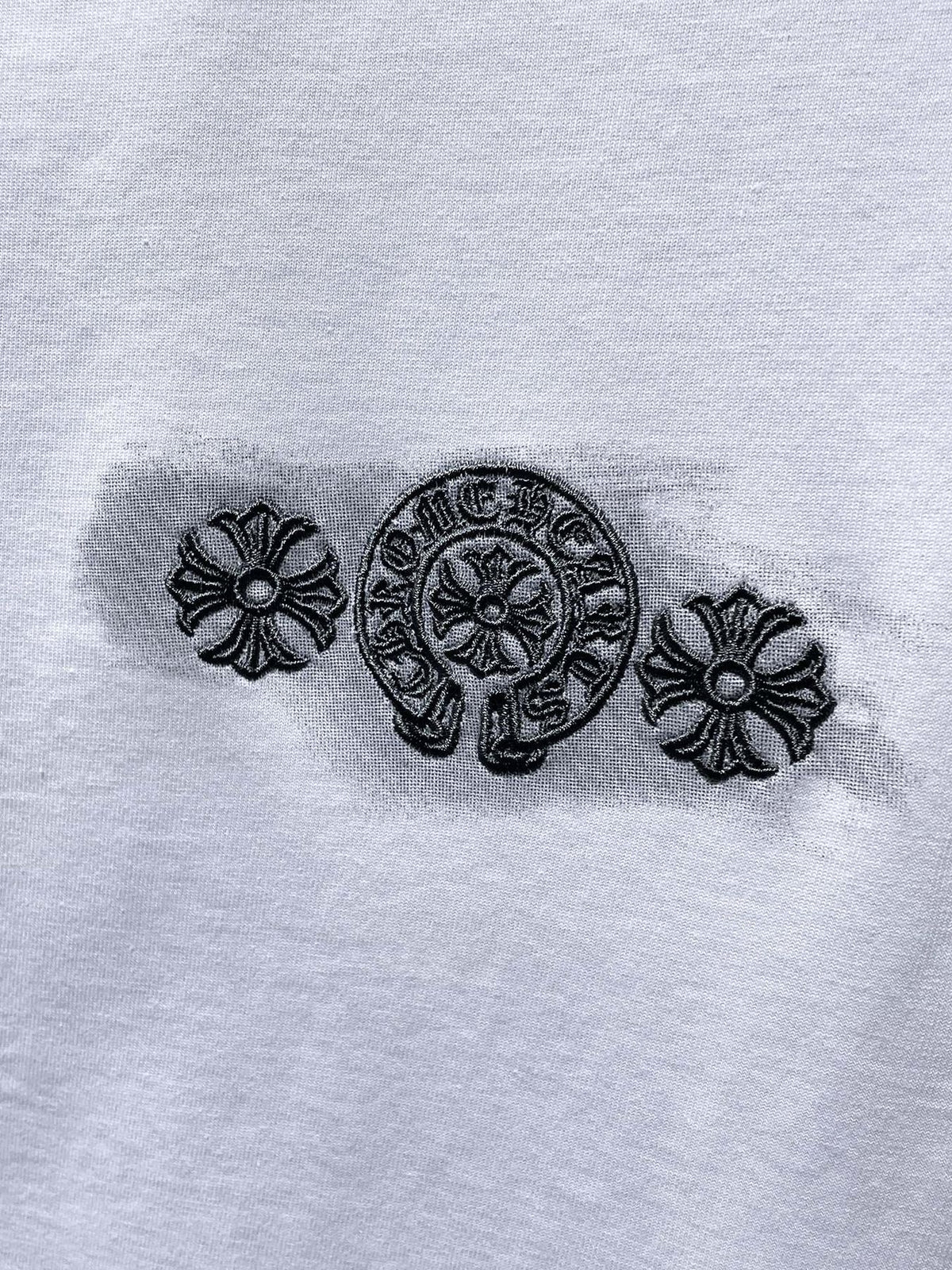 Chrome Hearts Gothic Floral Graphic T-Shirt