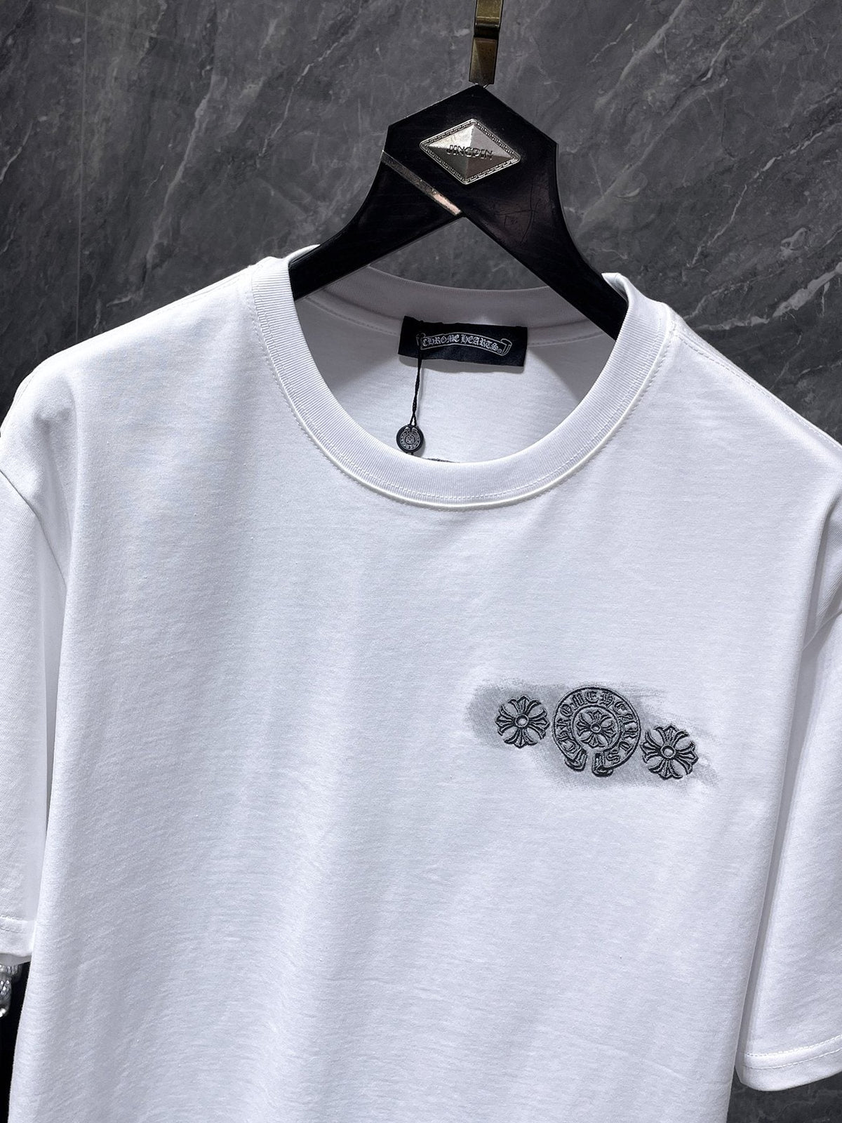 Chrome Hearts Gothic Floral Graphic T-Shirt
