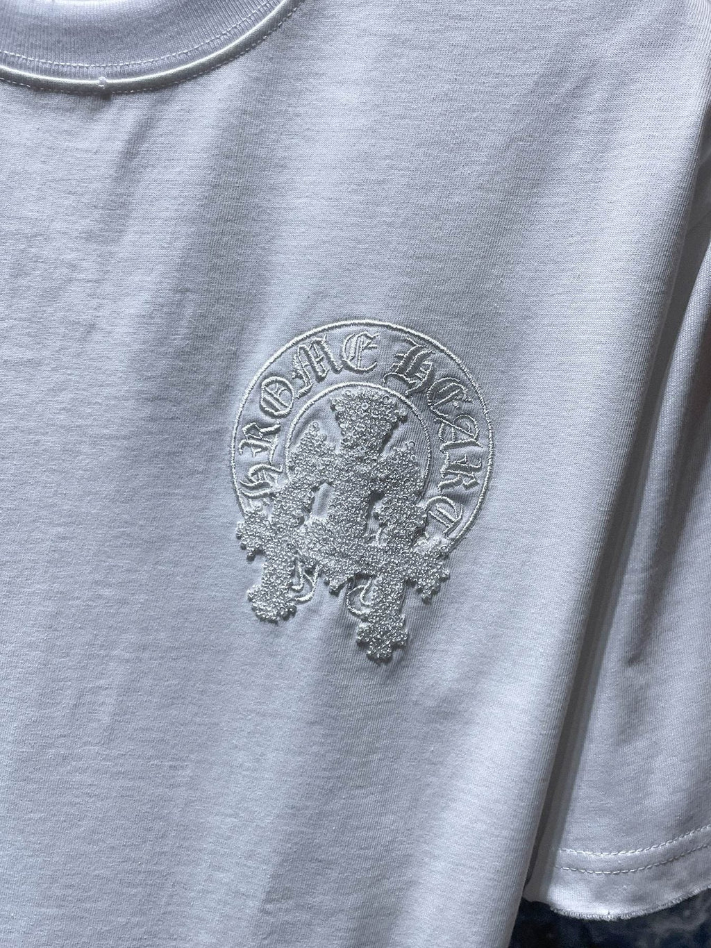 Chrome Hearts Horseshoe & Script Embroidered Graphic T-Shirt