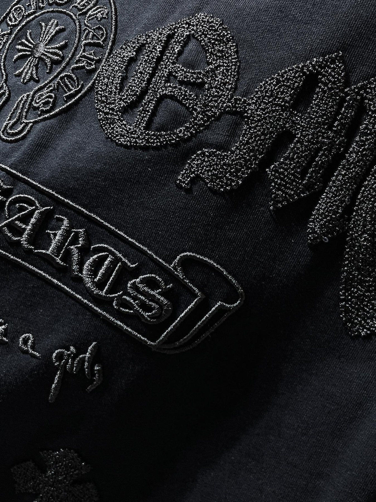 Chrome Hearts Horseshoe & Script Embroidered Graphic T-Shirt