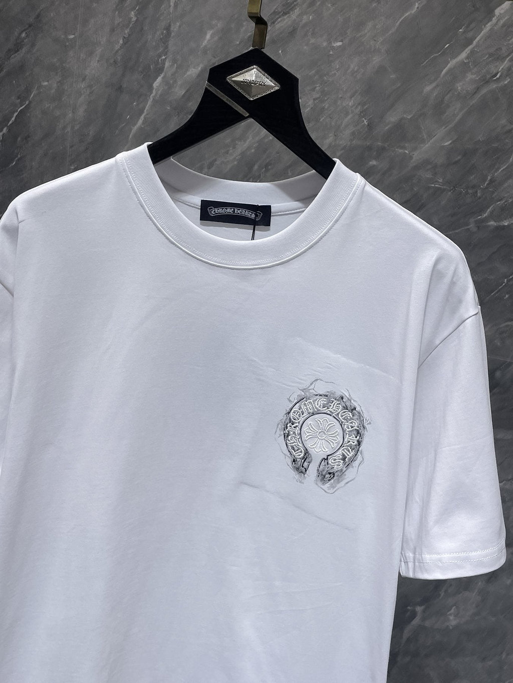 Chrome Hearts Horseshoe Graphic Short-Sleeve T-Shirt