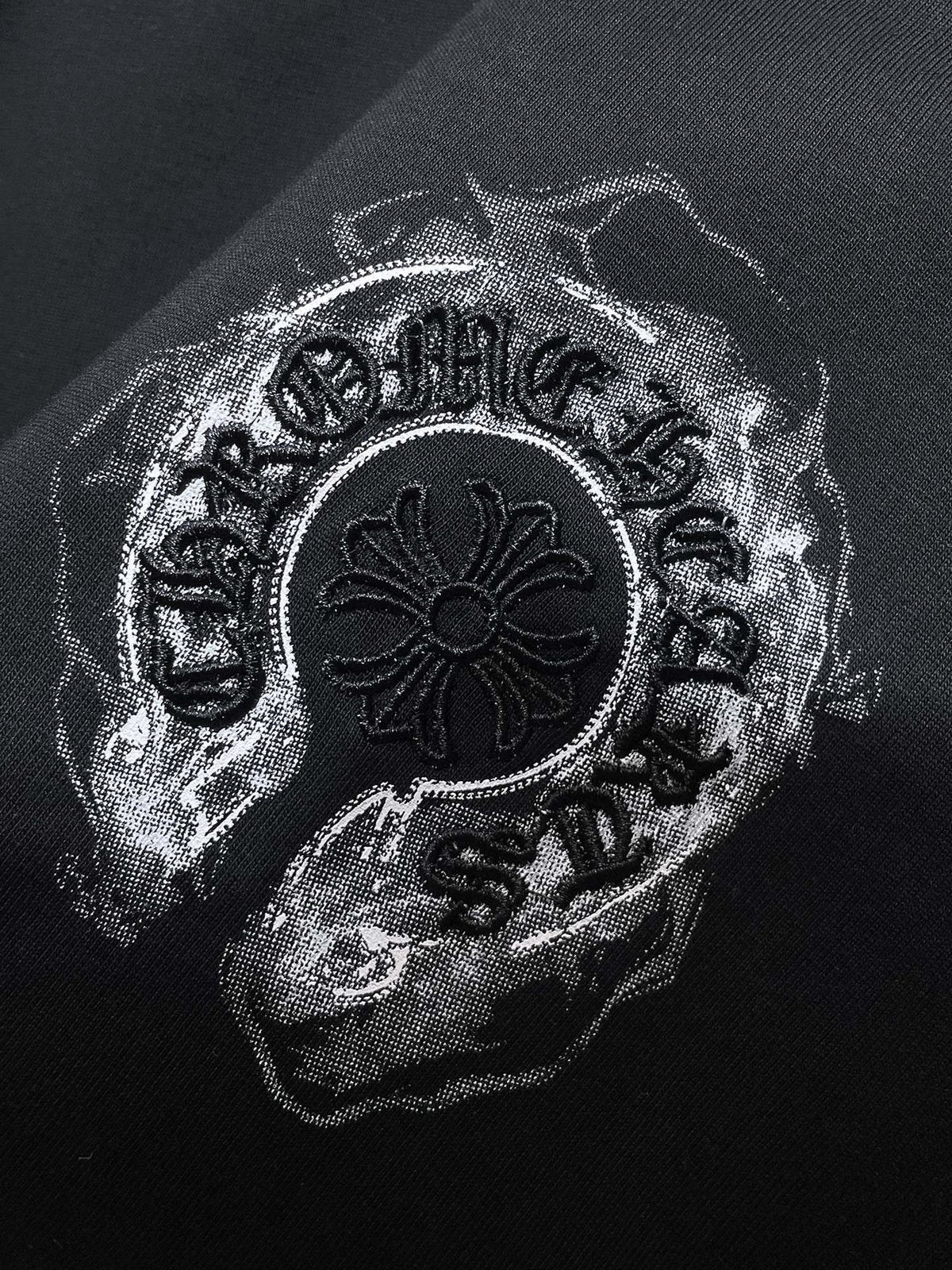 Chrome Hearts Horseshoe Graphic Short-Sleeve T-Shirt