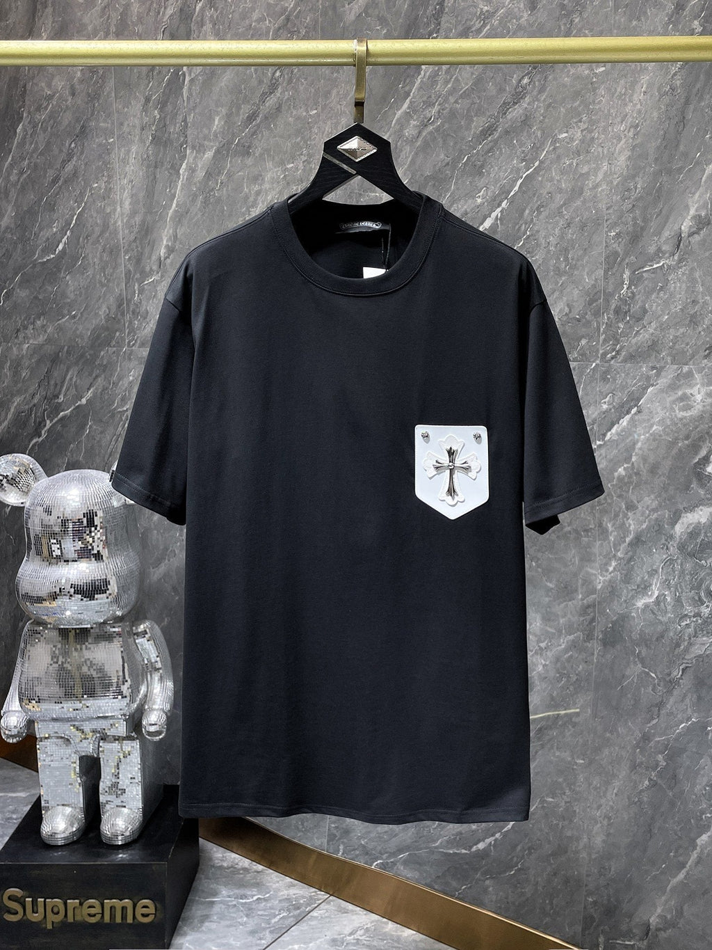 Chrome Hearts Cross Applique Short-Sleeve T-Shirt