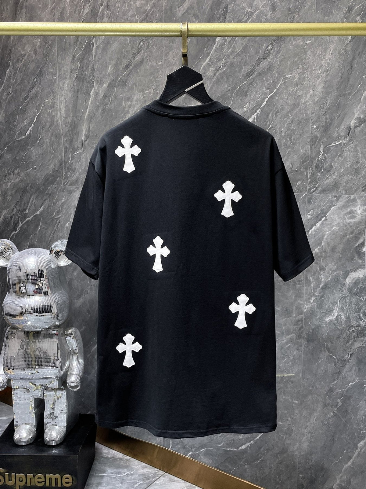 Chrome Hearts Cross Applique Short-Sleeve T-Shirt