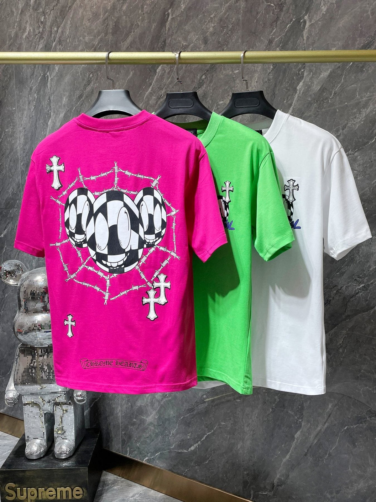 Chrome Hearts Cross & Barbed-Wire Graphic T-Shirt