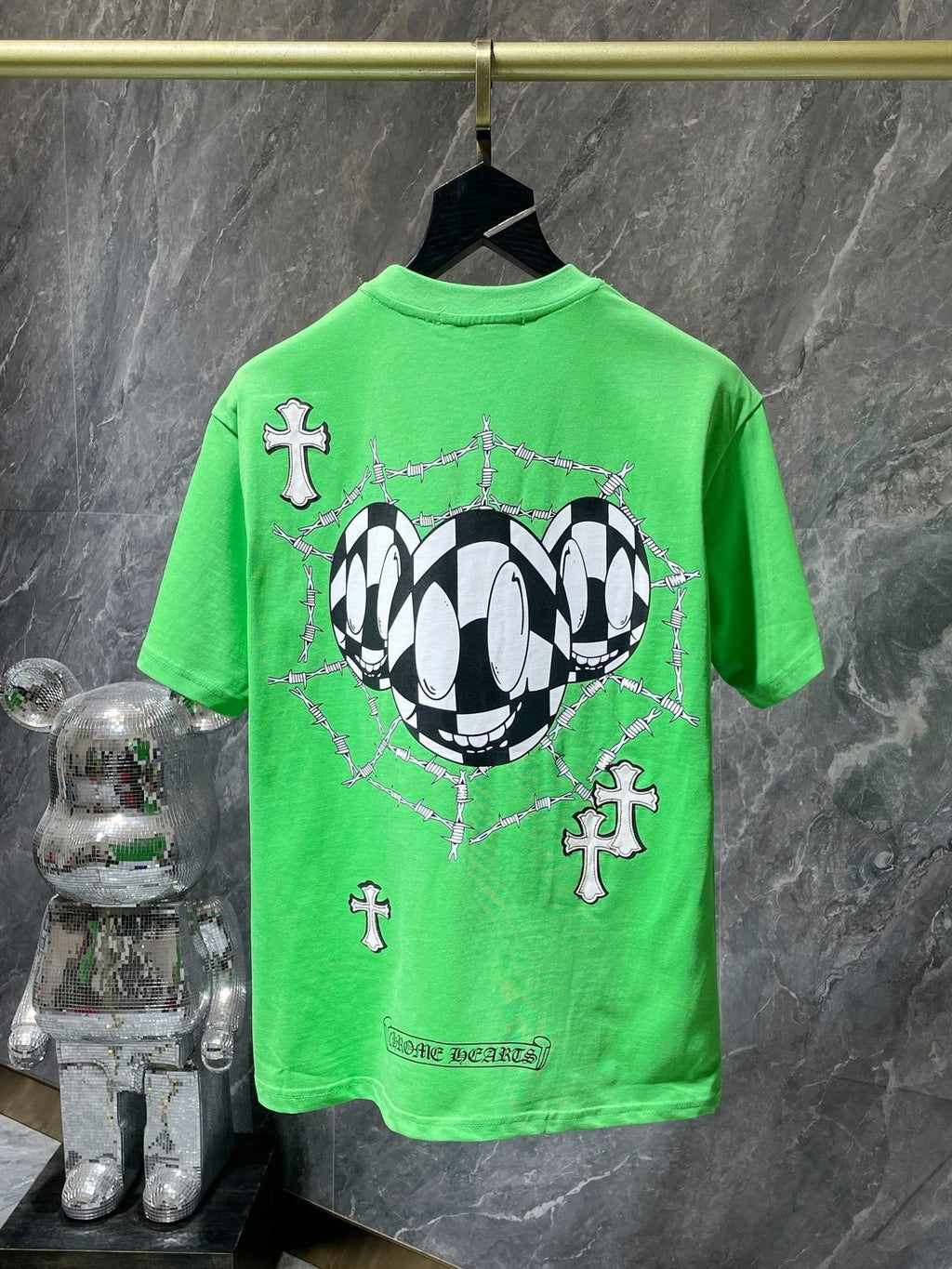 Chrome Hearts Cross & Barbed-Wire Graphic T-Shirt
