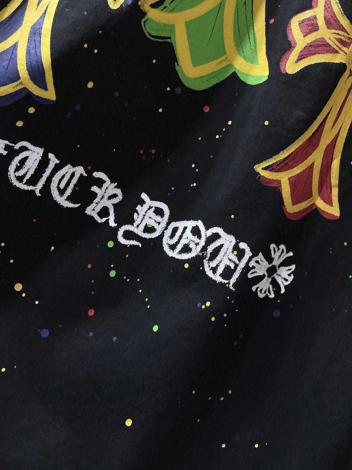Chrome Hearts Cross Graffiti Graphic T-Shirt