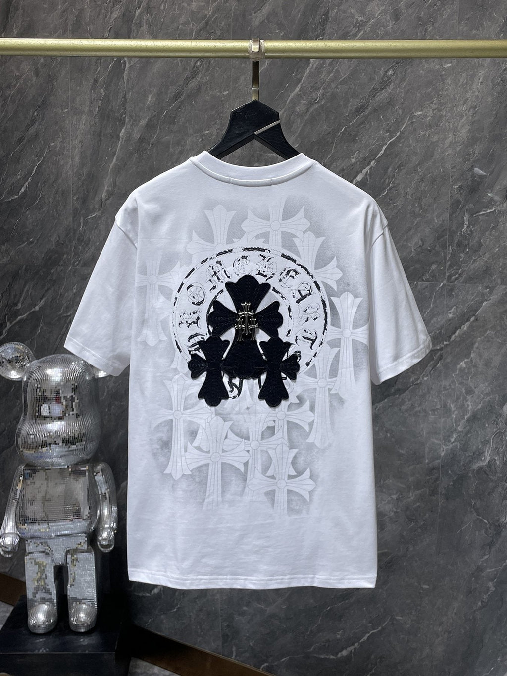 Chrome Hearts Cross Scroll Graphic Short-Sleeve T-Shirt
